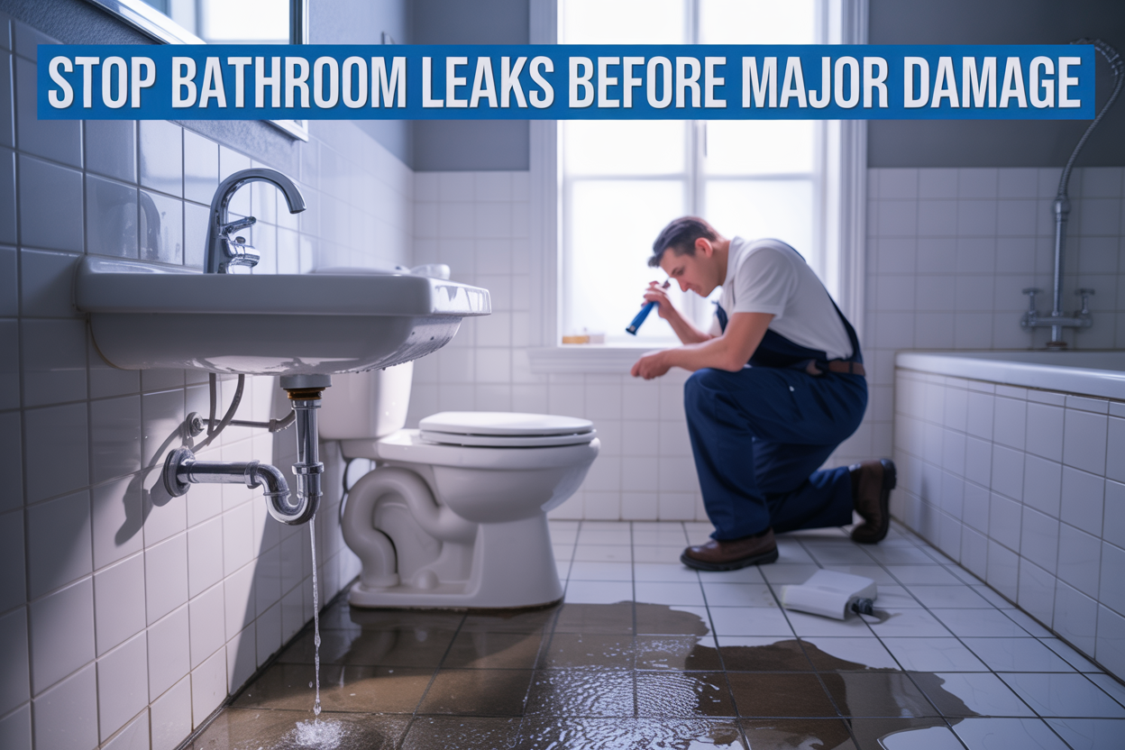 Bathroom Water Leakage: Common Causes & its damges. And How to Fix Them Before It Gets Worse